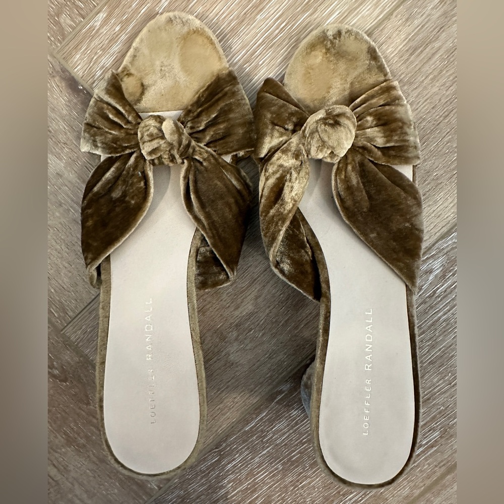 Loeffler Randall Velvet Knotted Mule